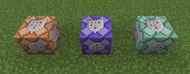 Multi-colored command blocks in Minecraft (Image via Mojang)